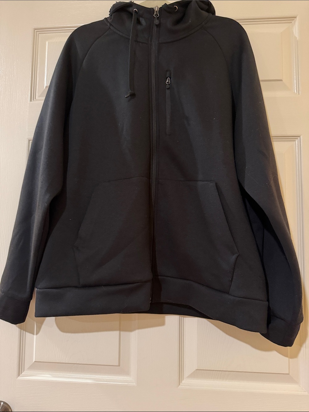 32 Degrees Men's Black Full-Zip Hooded Sweater